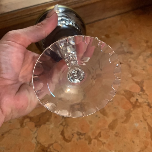 Marchioness by Ebeling & Reuss Sapphire Blue Crystal Wine Glass Western Germany - Picture 4 of 4